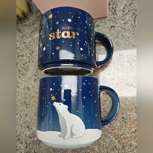 RARE Starry Night & Polar Bear Stackable Mug Set